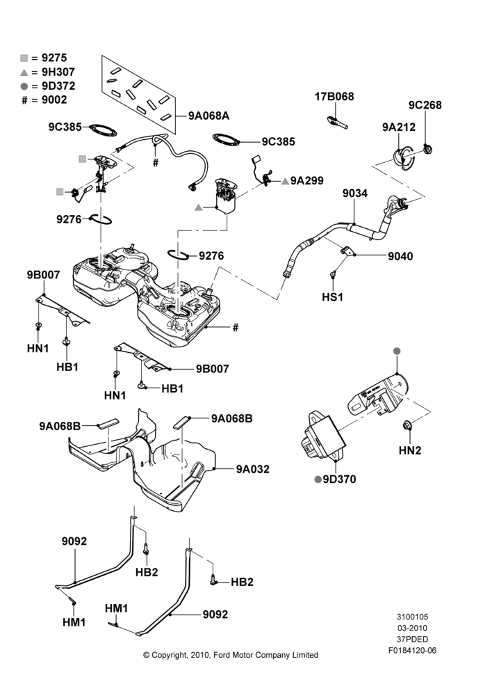 05C - Fuel Tank, 3.7L 4V PFI V6 NA Gas; 22/MAR/2010-27/JUN/2014