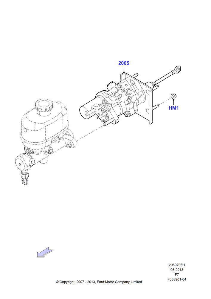 Brake Booster, With 4 Wheel Disc Brake Hydro-Boost, With Gas Engines