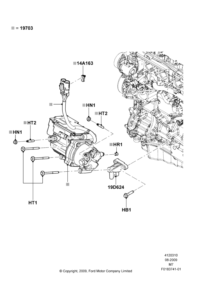 10L - Air Conditioning Condensr/Compressr, Gas/Electric Hybrid, Compressor Assy; 27/JUL/2009-29/APR/2012