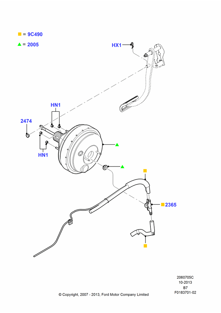05C - Brake Booster; 02/AUG/2004-02/AUG/2006
