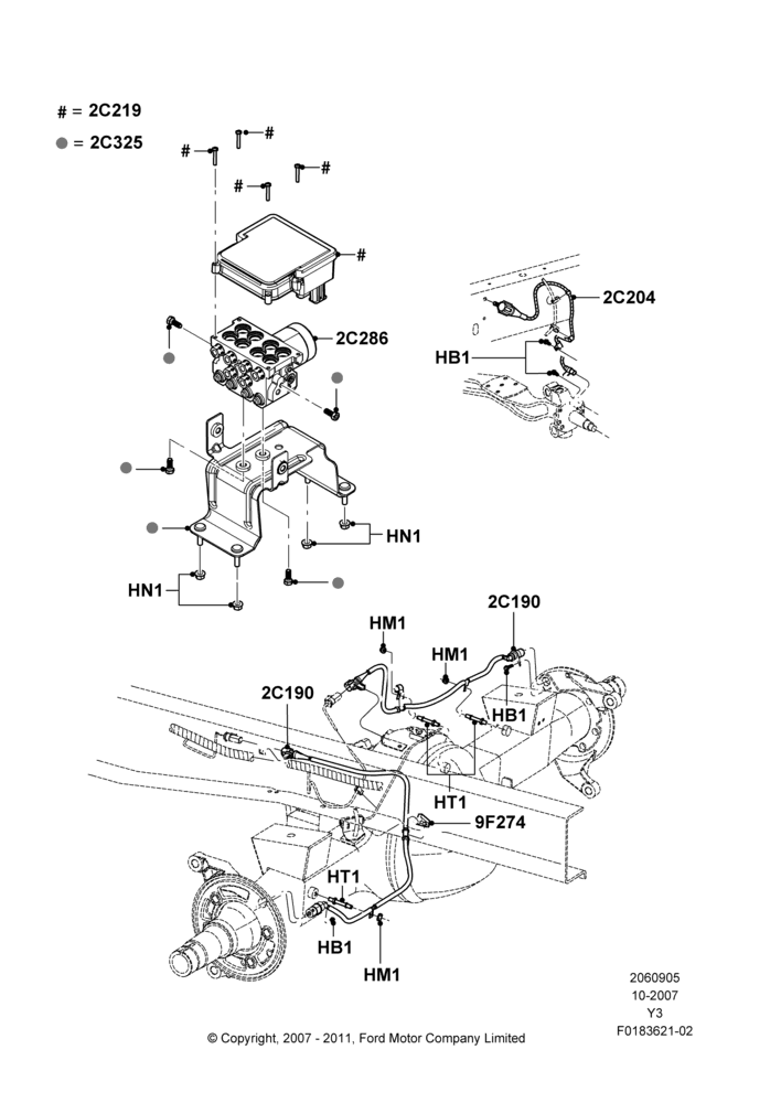 Anti-Lock Braking System, 20,500 LB. GVW, 22000 LB. GVW