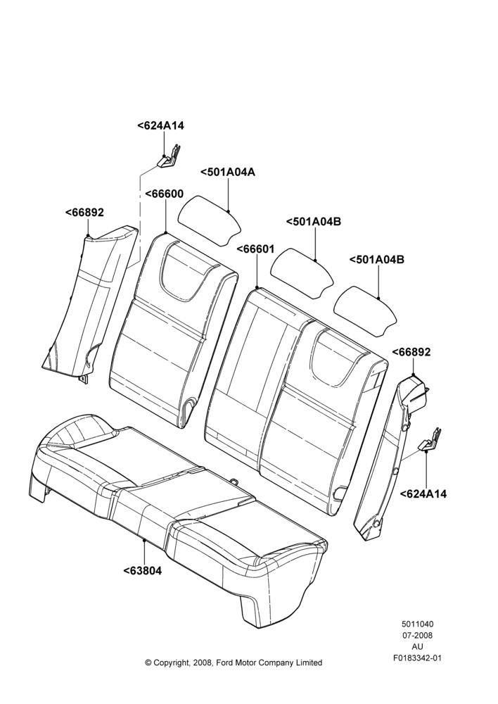 40G - Rear Seat Covers; 21/JUL/2008-07/DEC/2010