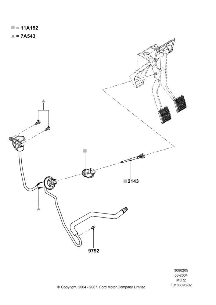 05 - Clutch Master and Slave Cylinders, 5 Speed Manual - Mazda M5R2-C; 23/AUG/2004-18/AUG/2008