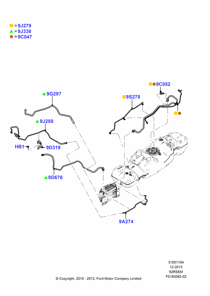 10A - Fuel Lines, 6.2L 16V OHC NA V8 Gas; 01/FEB/2010-23/DEC/2014