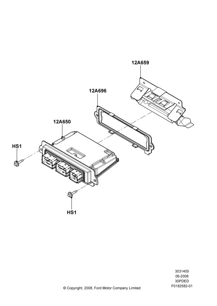 05F - Engine Modules and Sensors, (+) North American Markets, 3.0L 4V OHC V6 Duratec 230HP; 23/JUN/2008-29/APR/2012