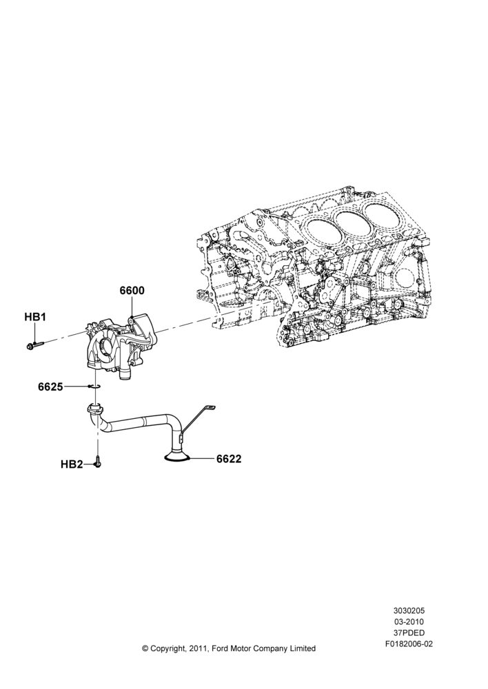 05B - Oil Pump, 3.7L 4V PFI V6 NA Gas; 22/MAR/2010-27/JUN/2014