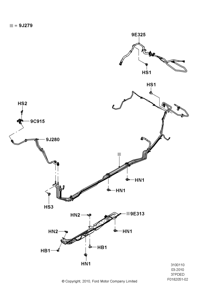 10B - Fuel Lines, 3.7L 4V PFI V6 NA Gas; 22/MAR/2010-27/JUN/2014