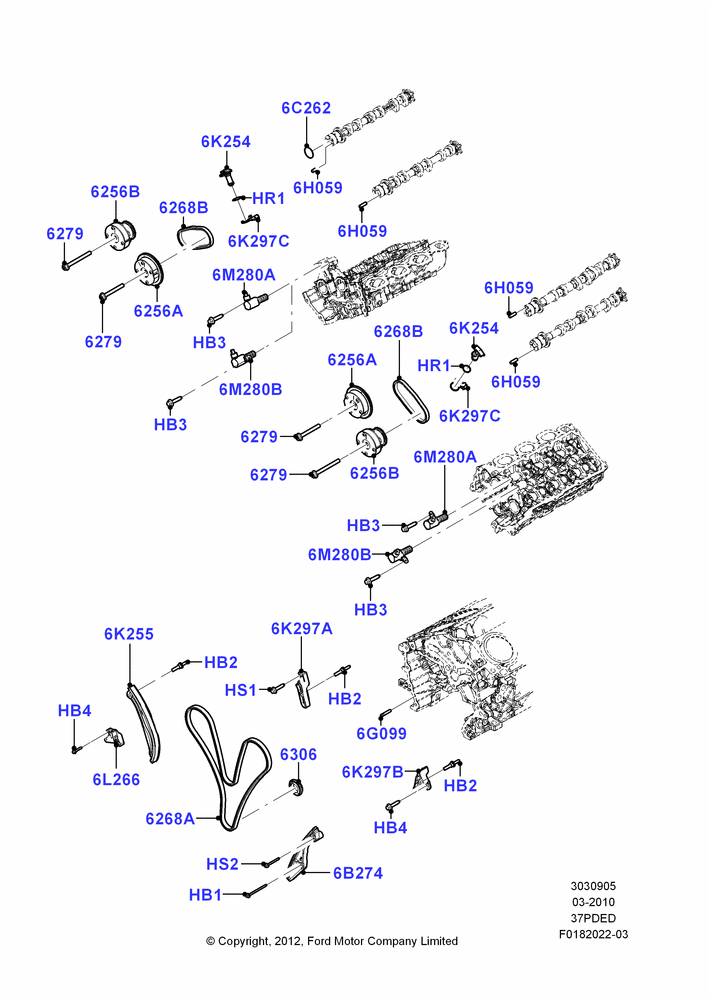 Timing Gear, 3.7L 4V PFI V6 NA Gas
