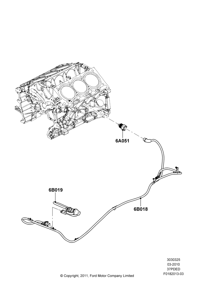 25B - Engine Heater, 3.7L 4V PFI V6 NA Gas; 22/MAR/2010-27/JUN/2014