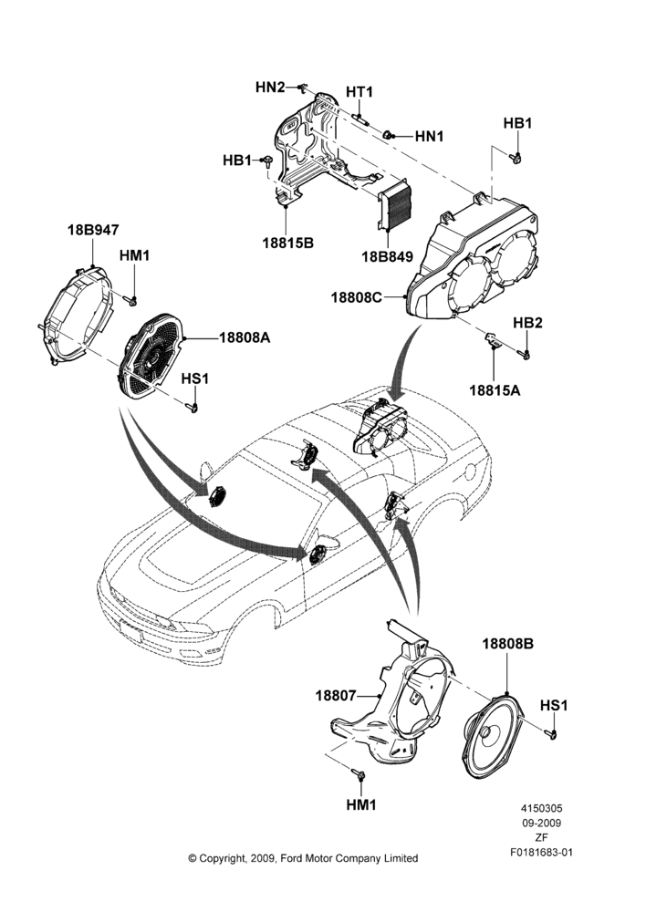 05K - Speakers, Convertible, High Performance Audio System; 26/FEB/2009-03/AUG/2009