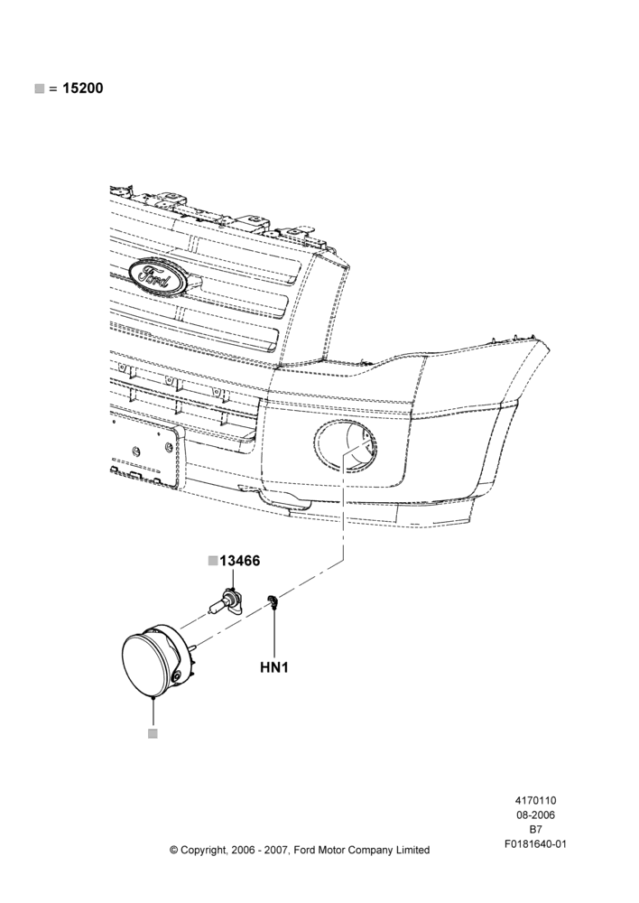 10B - Front Fog Lamps; 02/AUG/2006-11/AUG/2014