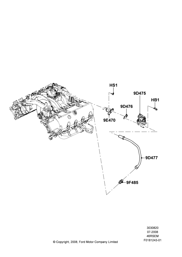 Exhaust Gas Recirculation, Romeo 4.6 SOHC EFI