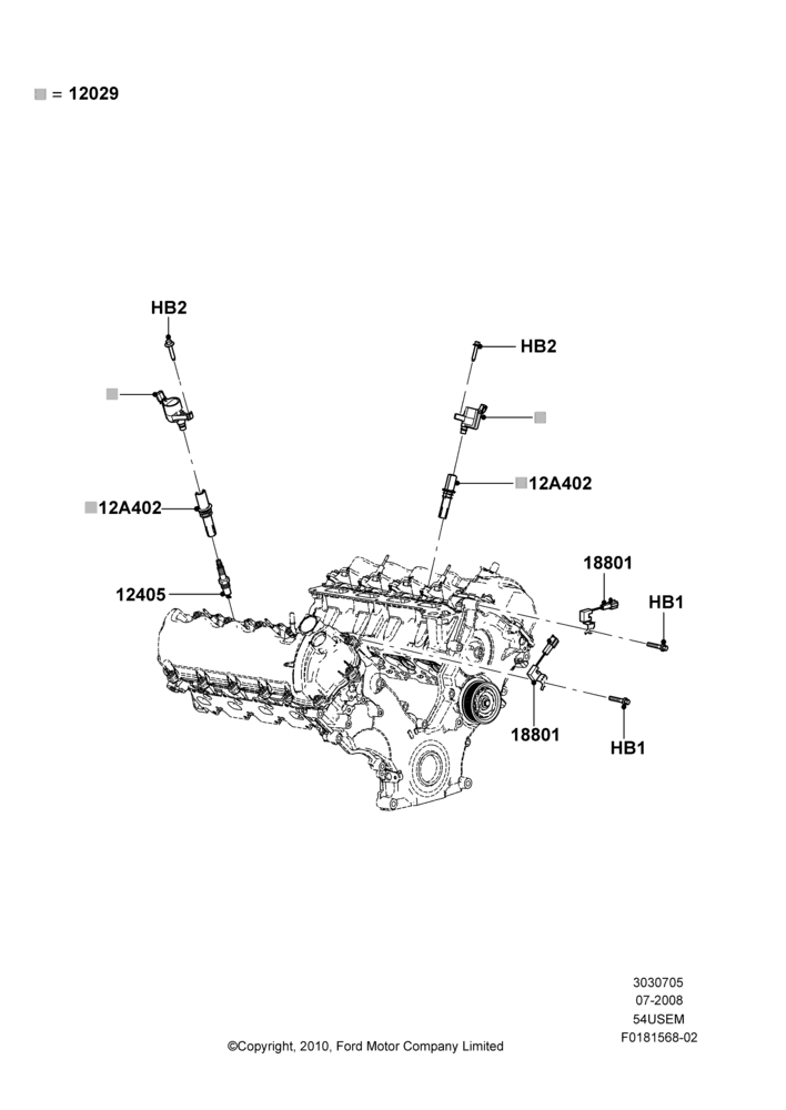 05E - Ignition Coil and Wires/Spark Plugs, 5.4L 3V V8; 18/AUG/2008-03/NOV/2010