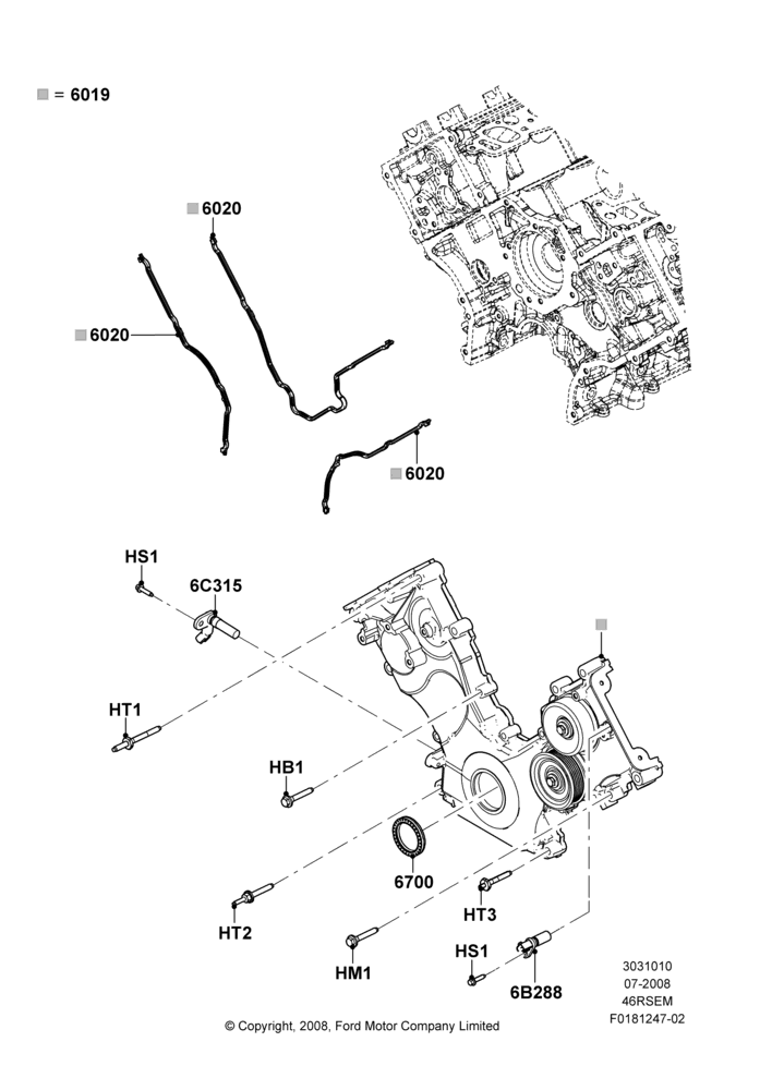 Timing Gear Covers, Romeo 4.6 SOHC EFI