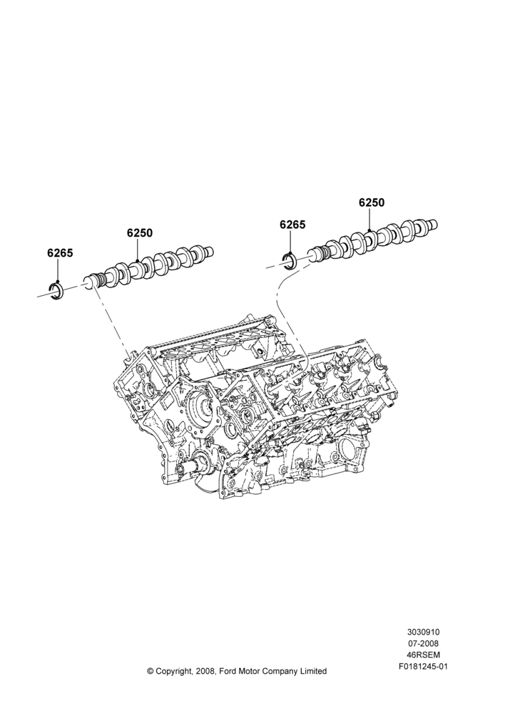 Camshaft, Romeo 4.6 SOHC EFI