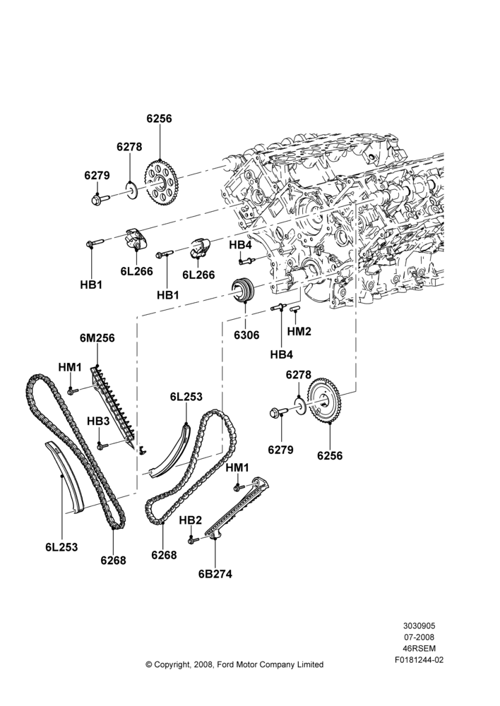 Timing Gear, Romeo 4.6 SOHC EFI