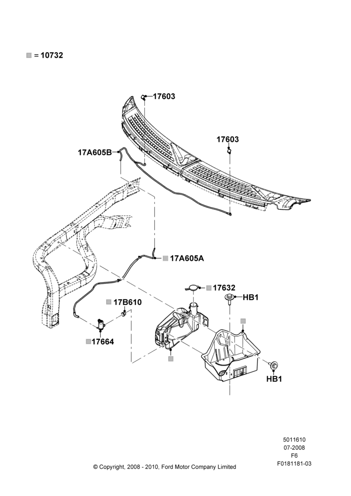 10B - Windshield Washer; 18/AUG/2008-23/DEC/2014