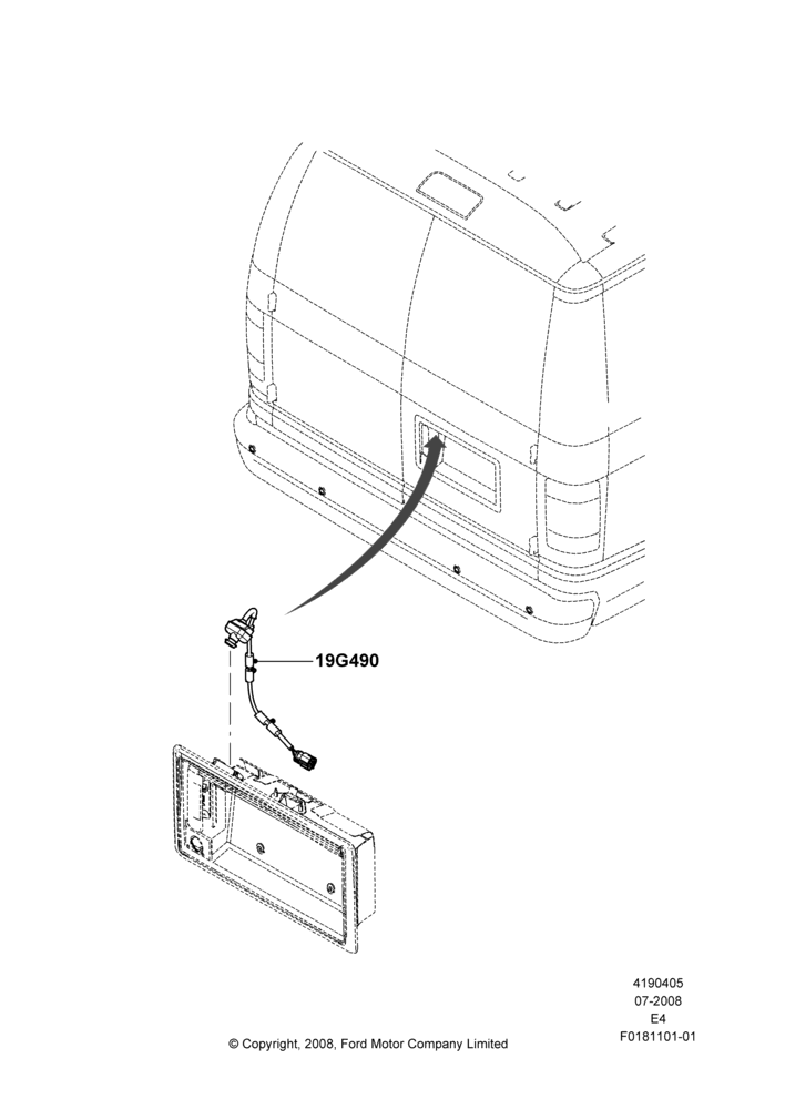 05A - Camera Equipment, Rear View Camera-Fixed; 18/AUG/2008