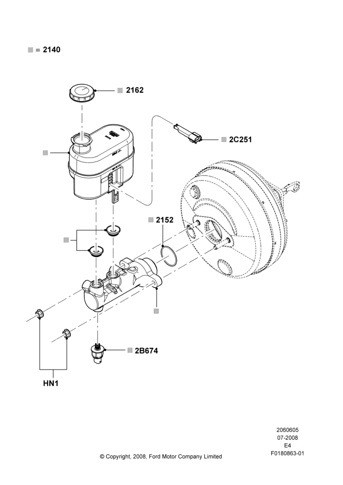 Master Cylinder - Brake System, With Roll Stability Control