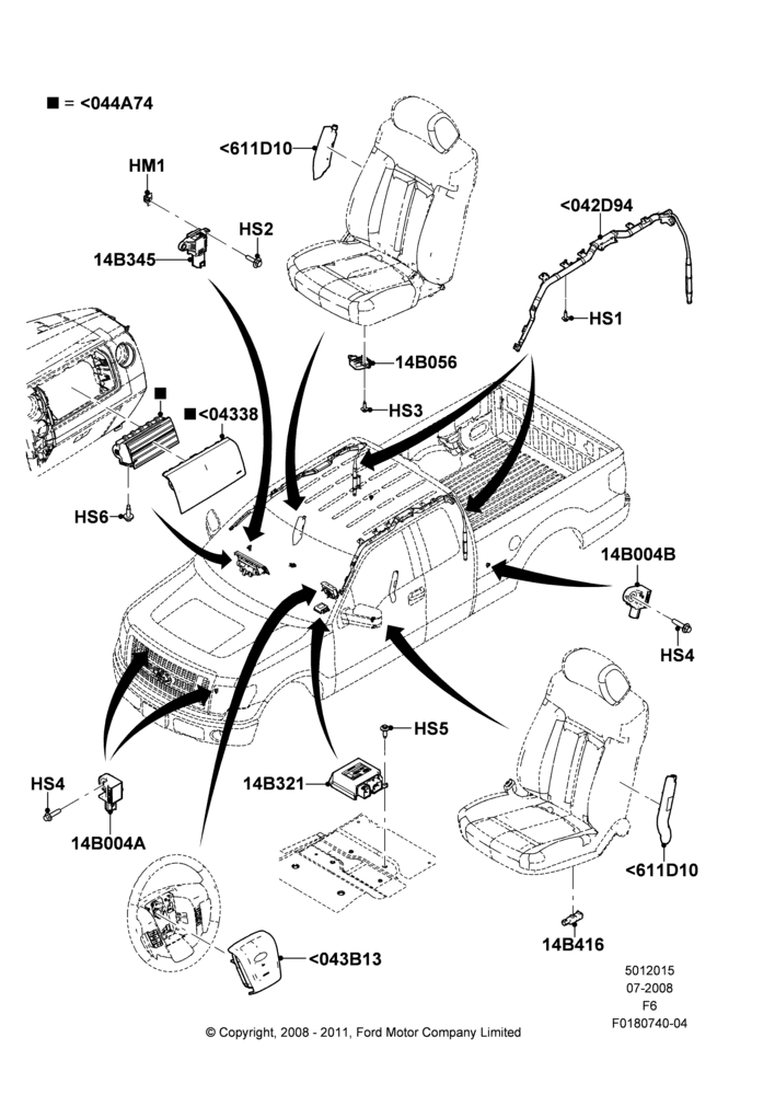 15B - Airbag System; 18/AUG/2008-23/DEC/2014