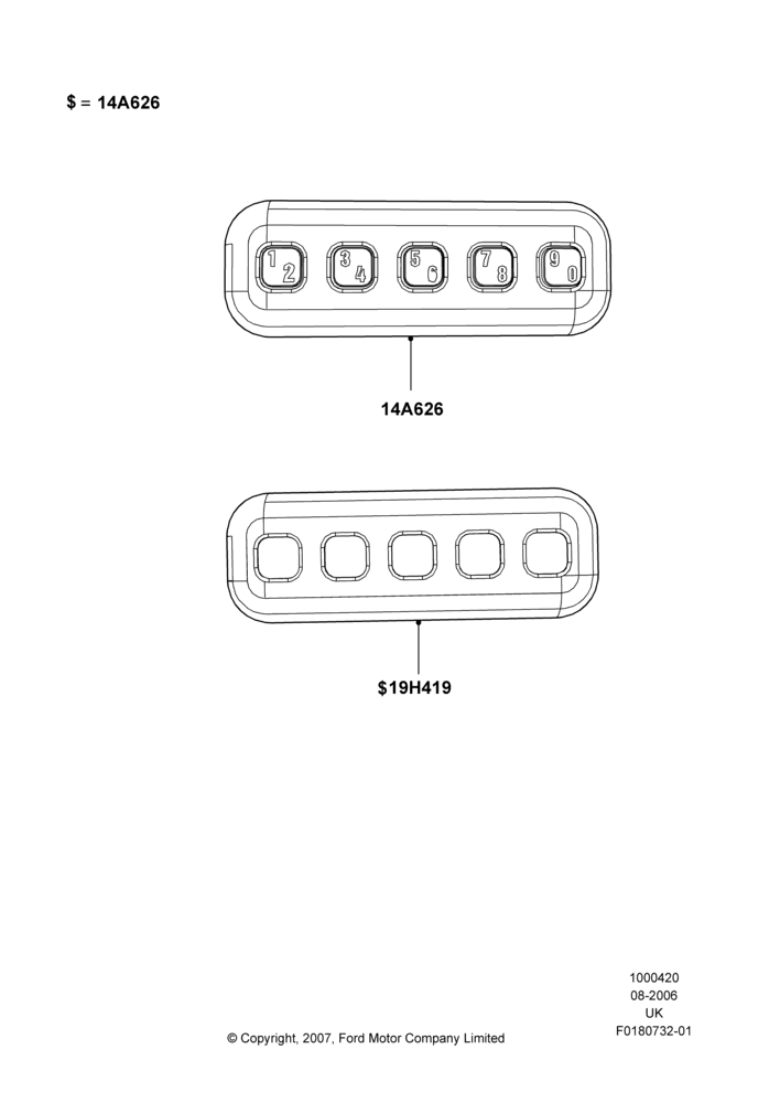 Accessory Anti-Theft Devices, Accessory Wireless Key Pad