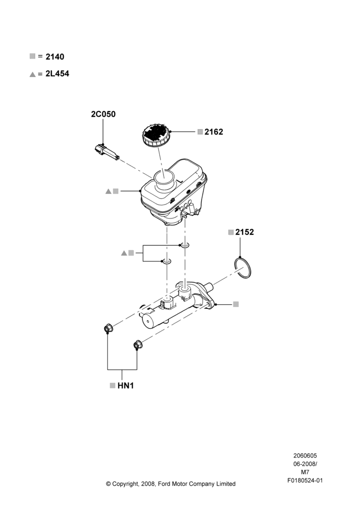 Master Cylinder - Brake System, With HEV Regenerative Brake System