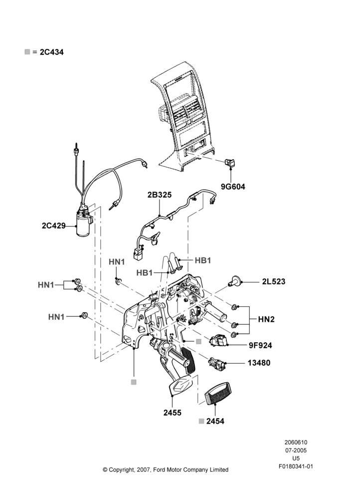 Brake and Clutch Controls, With Adjustable Foot Pedals, With Memory Adjustable Foot Pedals