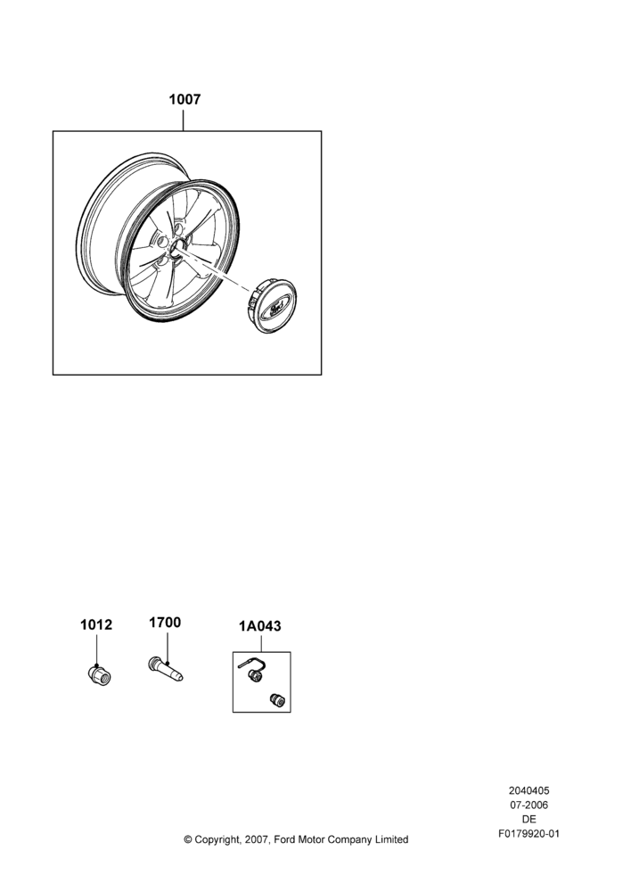 05XA - Wheels, Accessory, Additional Parts May Be Required, Refer To The Installation Instructions Found Under Tech Specs At The Genuine Ford Accessory (GFA) Web Site, See Vehicle Restrictions And Modification Requirements, www.fordaccessoriesstore.com, www.lincolnaccessories.com, www.mercuryaccessories.com; 31/JUL/2006-26/JUL/2010