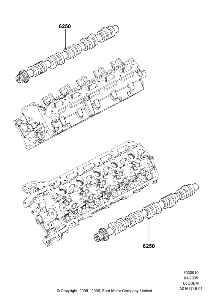 Camshaft, 6.8L Gas EFI V10
