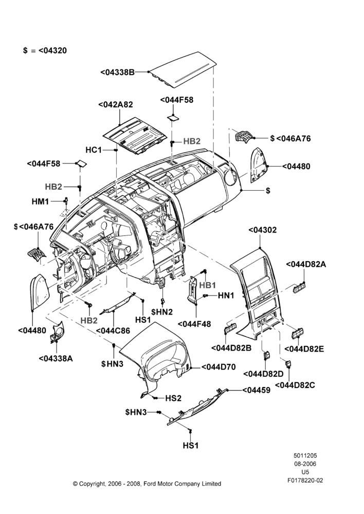 05D - Instrument Panel; 07/AUG/2006-25/JUN/2007