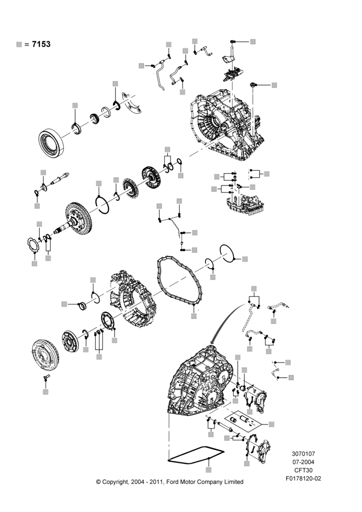 07A - Automatic Transmission Gasket Kits, CVT Select Shift Transmission; 12/JUL/2004-30/APR/2007