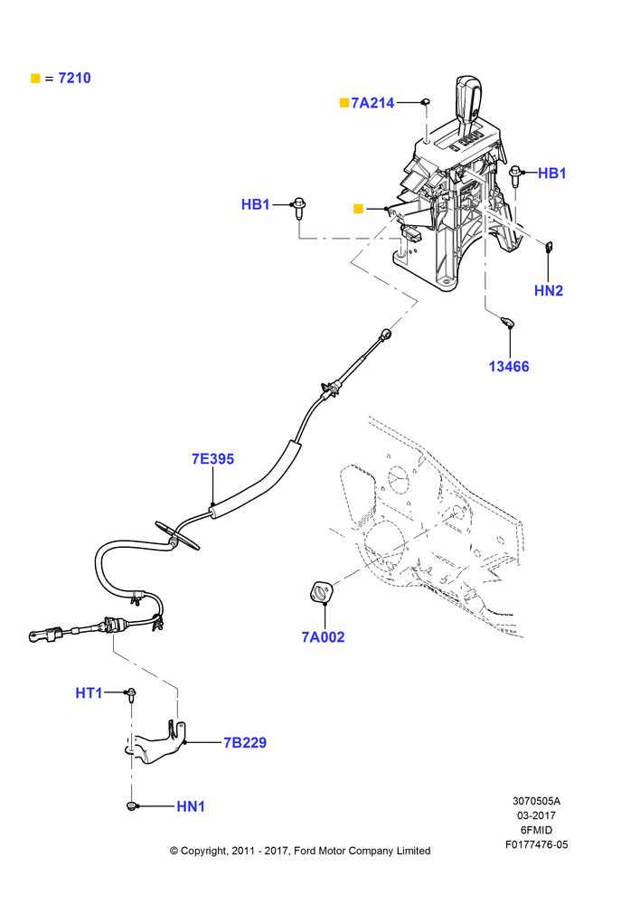 05A - Gear Change-Automatic Transmission, 6 Speed Auto Trans 6F Mid-Range; 23/JUN/2008-29/APR/2012