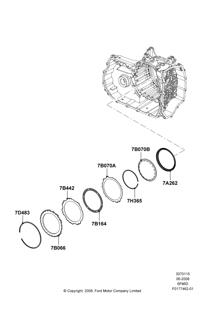 15A - Forward Clutch and Components, 6 Speed Auto Trans 6F Mid-Range; 23/JUN/2008-29/APR/2012