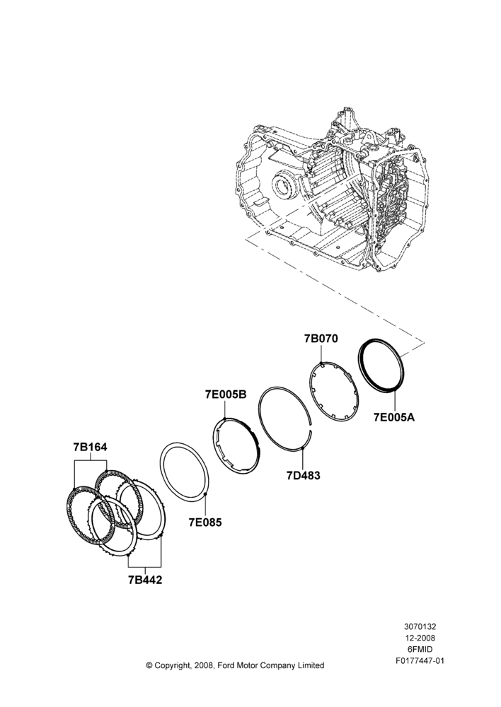 32A - Intermediate Clutch and Components, 6 Speed Auto Trans 6F Mid-Range; 04/FEB/2009-29/JUL/2012