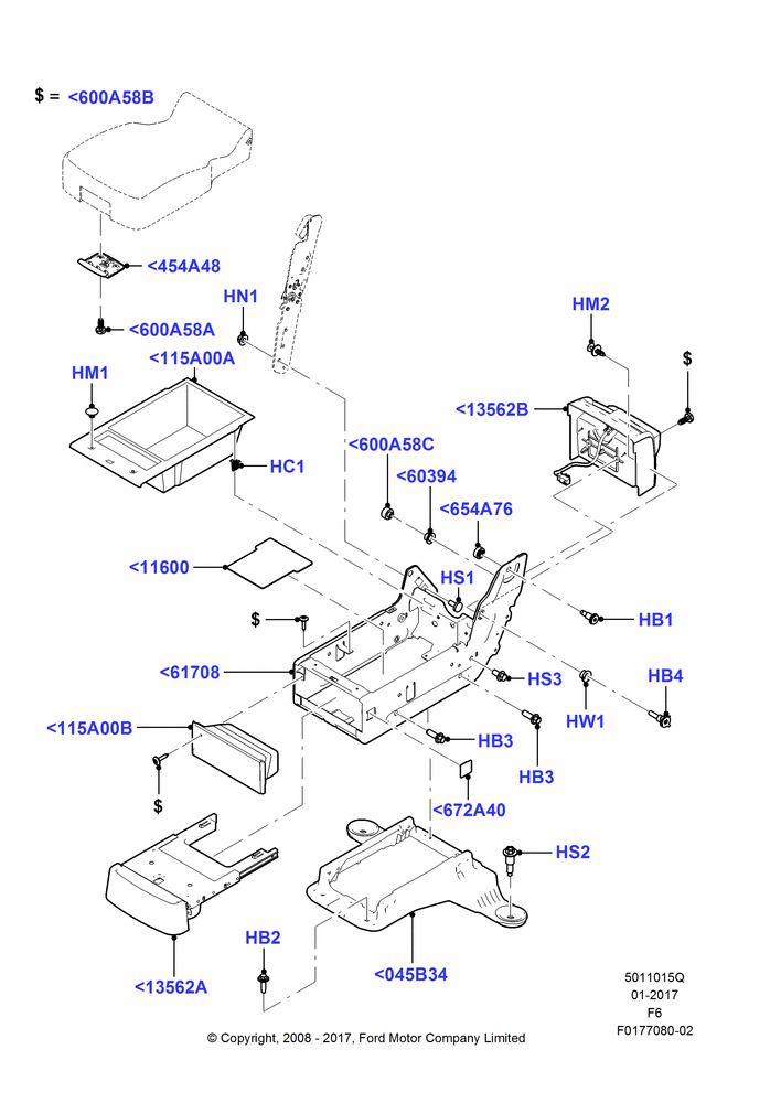 15Q - Front Seat Base, With 40/20/40 Split Bench Frnt Seat, With Split Bench Front Seat, With Sport 40/20/40 Front Seat, 20% Seat; 18/AUG/2008-03/NOV/2010