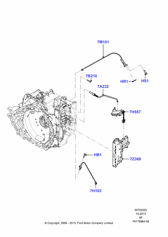 20C - Transmission Modules and Sensors, 6 Speed Auto Transmission 6F50, 6 Speed Auto Transmission 6F55; 02/MAY/2008