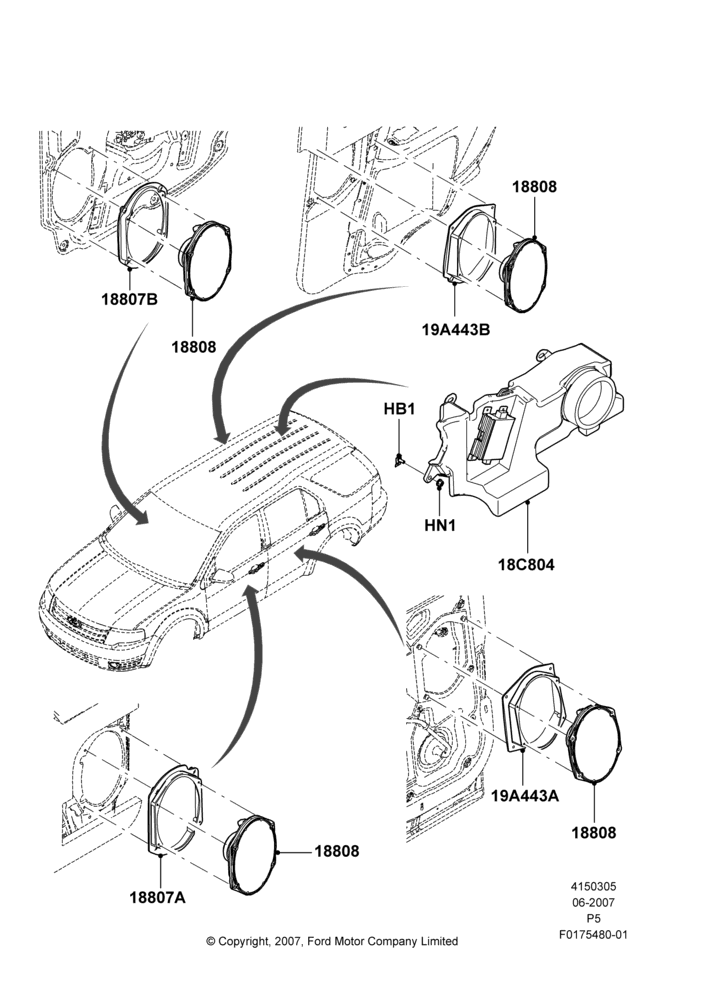 05B - Speakers, With Audiophile Sound System; 18/JUN/2007-15/JUN/2009