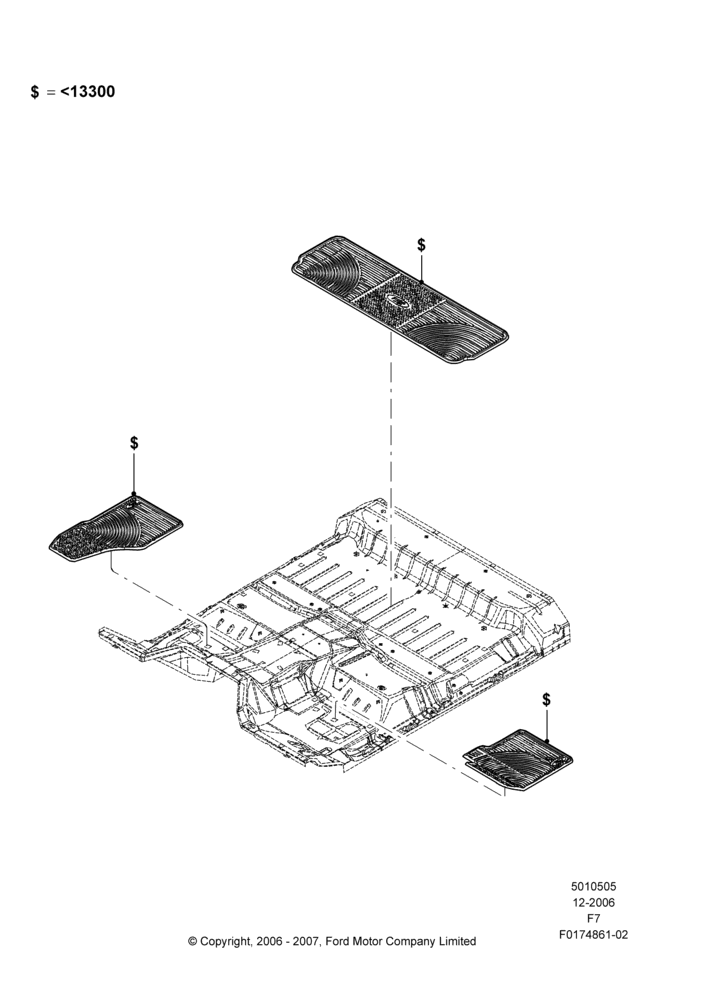 05XH - Floor Trim, Super Cab, Accessory Fit; 18/DEC/2006-12/FEB/2010