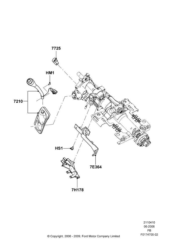10 - Steering Column And Gear Shift; 19/JUN/2006-26/SEP/2011