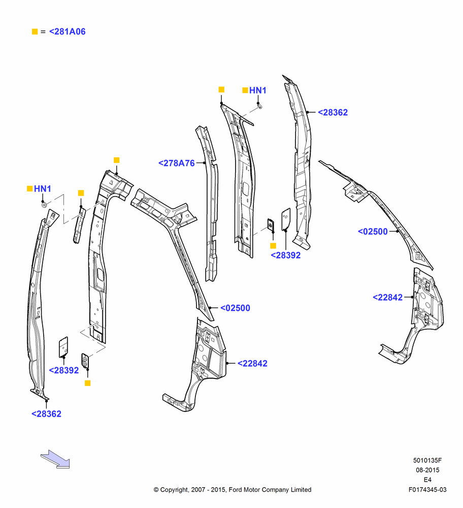 35F - Side Panels - Inner, Cutaway; 06/AUG/2007