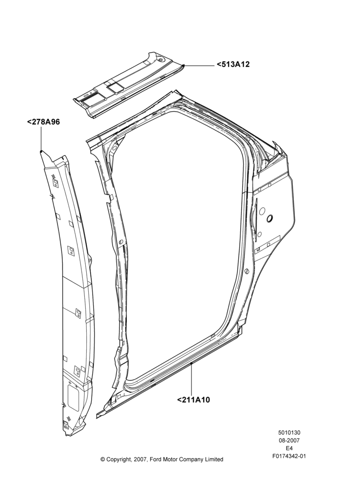 30F - Side Panels - Outer, Cutaway; 06/AUG/2007