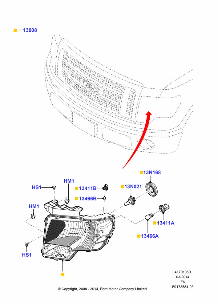 Headlamps and Front Flasher Lamps, With Bright Headlamps