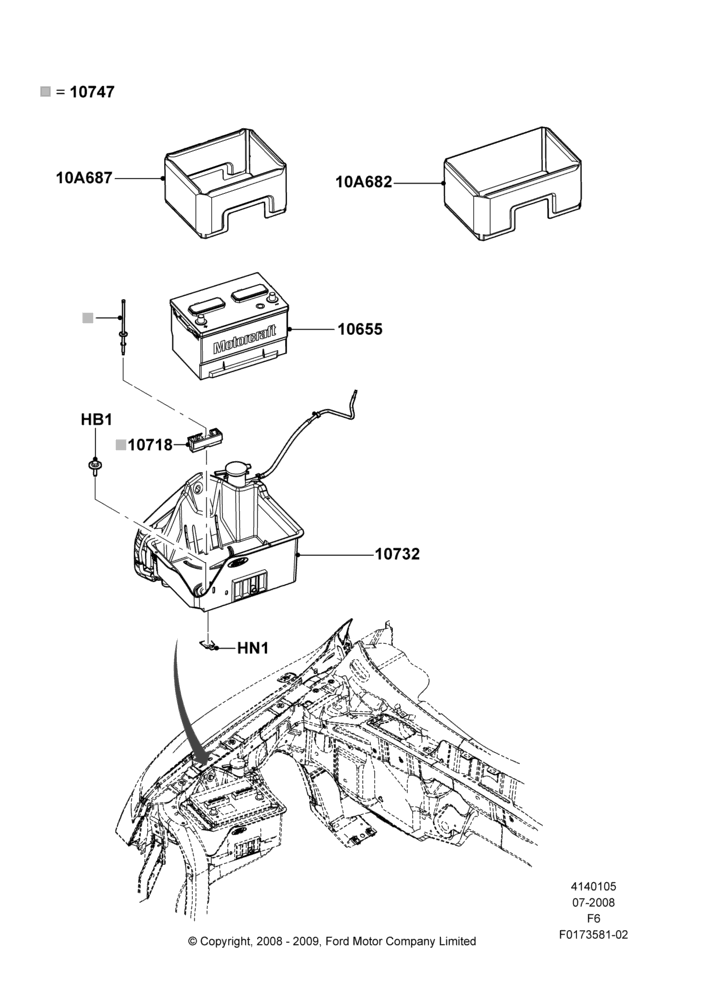 05B - Battery and Mountings; 18/AUG/2008-23/DEC/2014