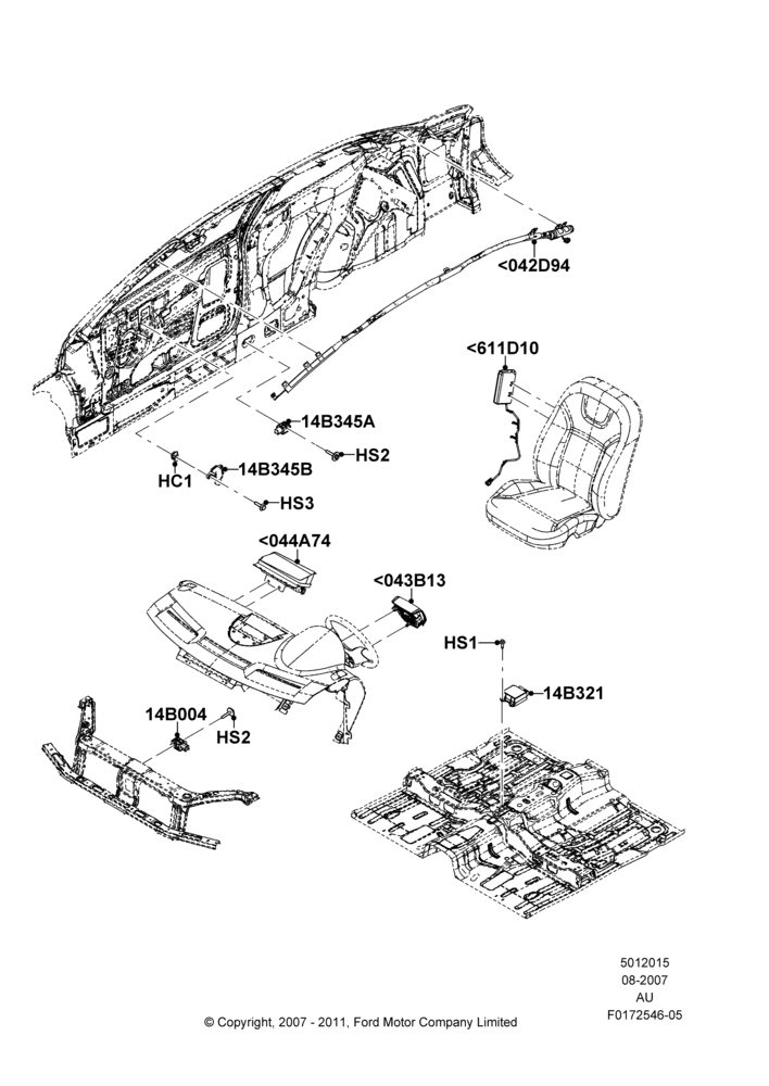 15E - Airbag System, Coupe; 27/AUG/2007-07/DEC/2010