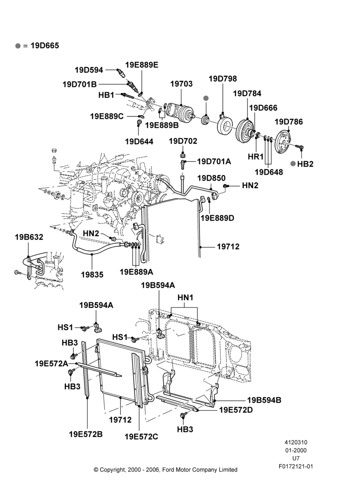 10A - Air Conditioning Condensr/Compressr, Engine Compartment; 31/JAN/2000-09/MAY/2003