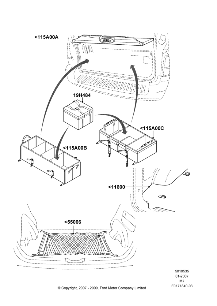 35XB - Load Compartment Trim, Accessory; 08/JAN/2007-29/APR/2012