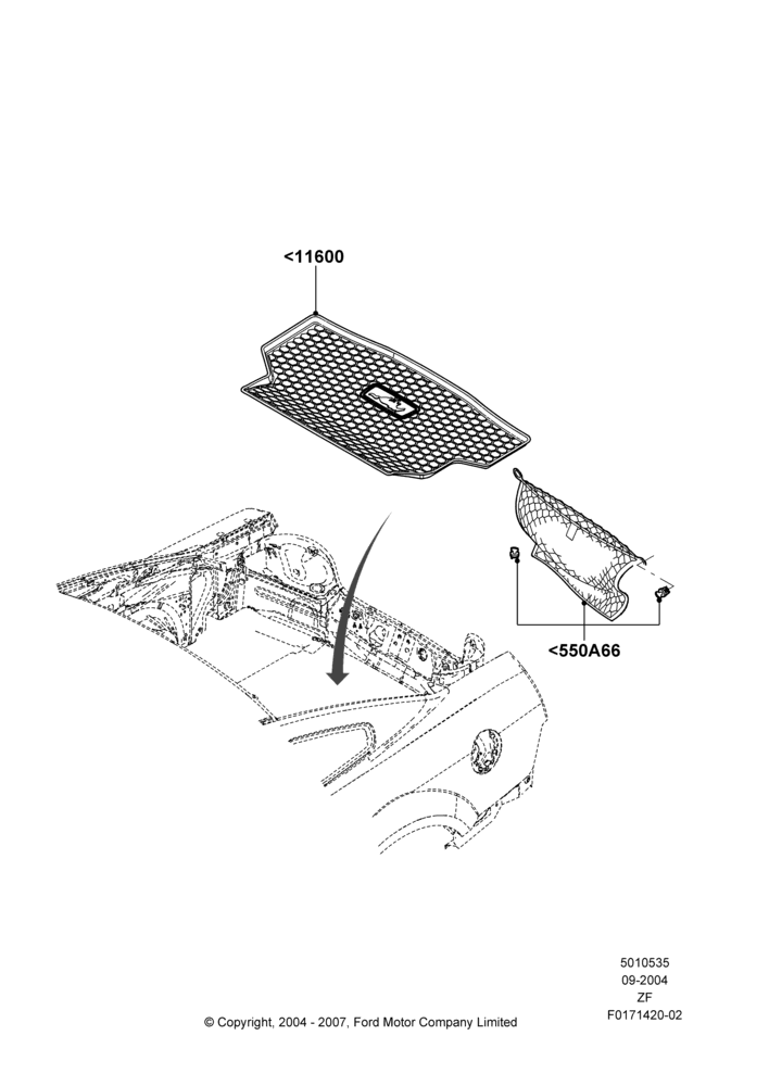 35XB - Load Compartment Trim, Accessory; 09/SEP/2004-26/FEB/2009