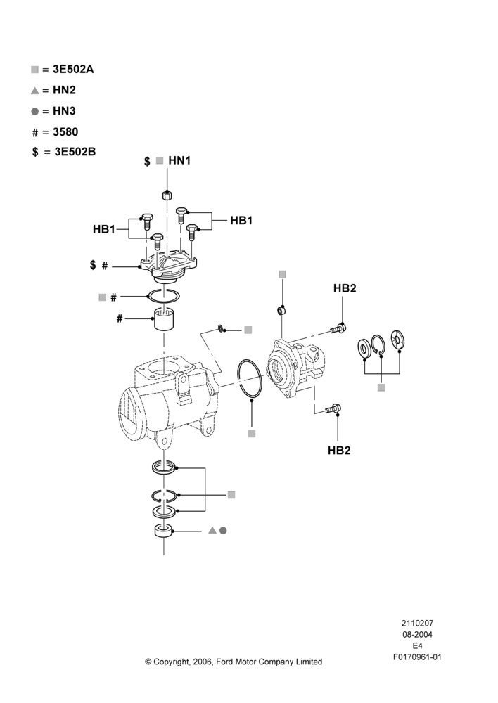 07 - Power Steering Gear Seal Kit Repair; 02/AUG/2004
