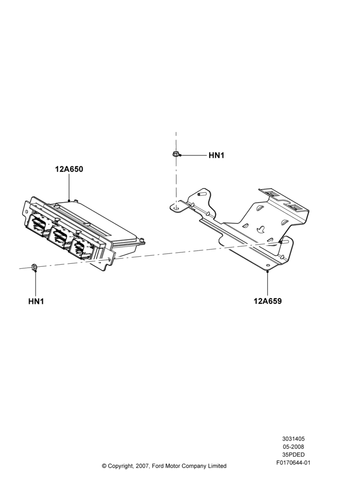 05C - Engine Modules and Sensors, (+) North American Markets, 3.5L 4V DOHC VCT SMPI V6 Gas; 02/MAY/2008-29/FEB/2012