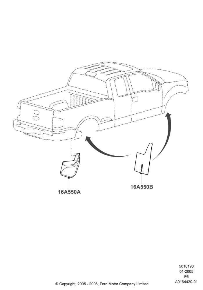 Mudflaps, Lincoln Mark LT, Accessory